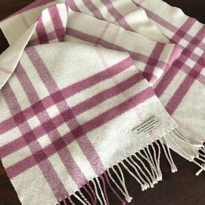 Burberry Classic Check Cashmere Scarf EUC